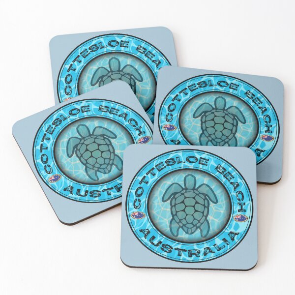 Item preview, Cottesloe Beach Western Australia sea turtle vintage designed and sold by studioss76.