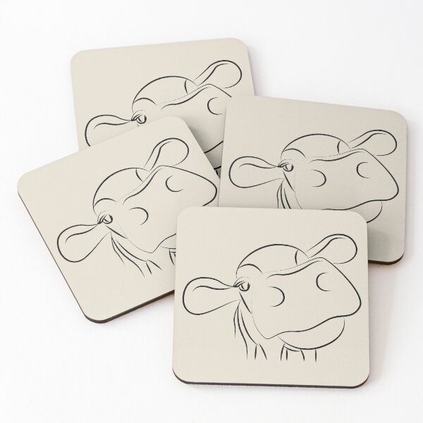 Item preview, Cow outline designed and sold by TrulyRuby.