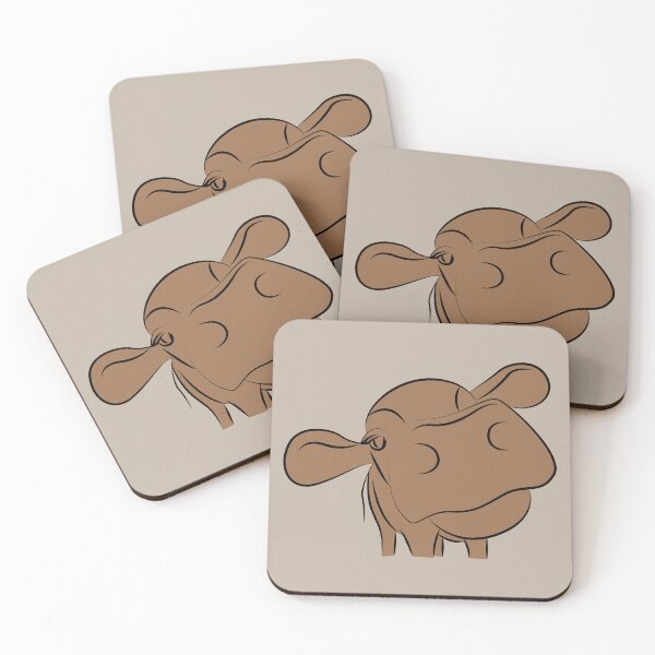Item preview, Brown cow outline designed and sold by TrulyRuby.