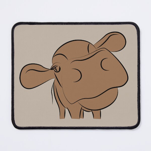 Item preview, Brown cow outline designed and sold by TrulyRuby.