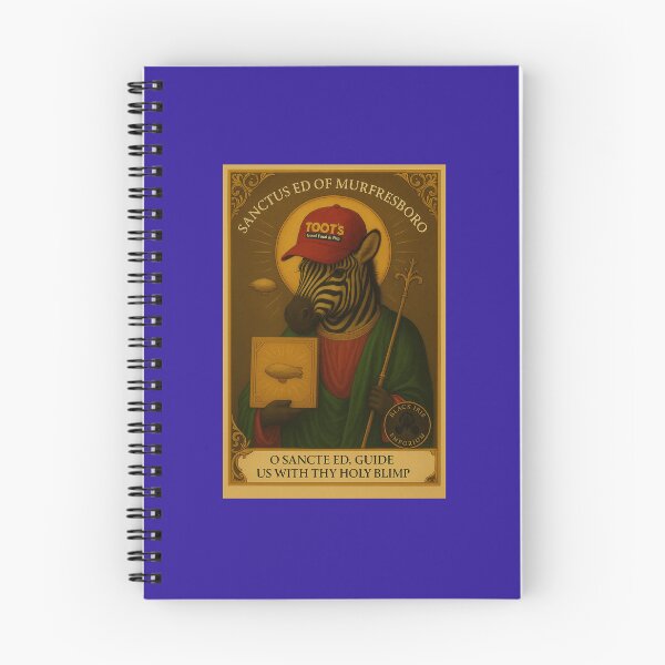 Item preview, Sanctus Ed of Murfreesboro – Holy Blimp Prayer Card designed and sold by Black Iris Emporium .