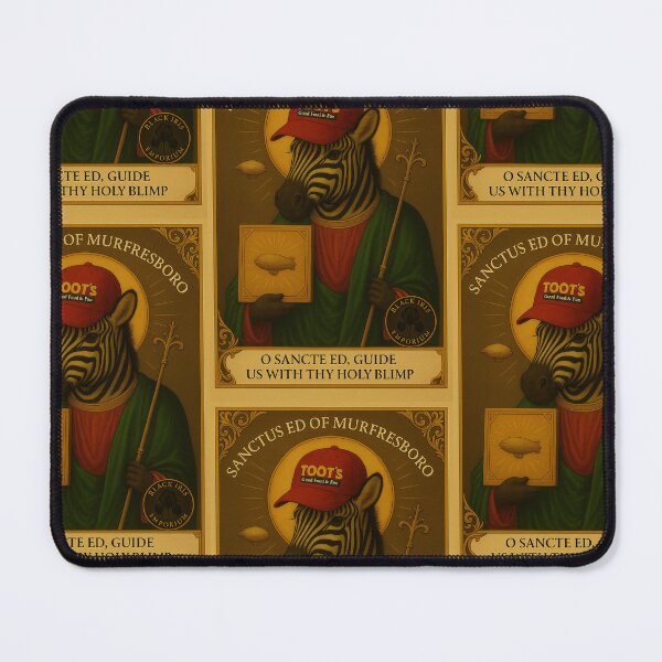 Item preview, Sanctus Ed of Murfreesboro – Holy Blimp Prayer Card designed and sold by Black Iris Emporium .
