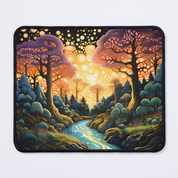 Item preview, Radiant Arboretum: Whimsy Unveiled in Glowing Canopies designed and sold by DrawnThreads.