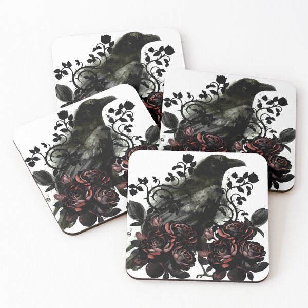 Aperçu de l'œuvre Goth crow créée et vendue par KathrinePaquinArtistePeintre.