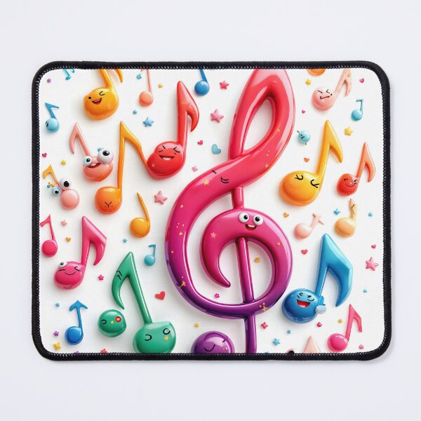 Item preview, Rainbow Music Notes With Eyeballs designed and sold by Maria Dryfhout.