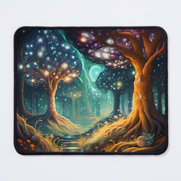 Item preview, Enchanted Canopy: Whimsy in Illuminated Arborea designed and sold by DrawnThreads.