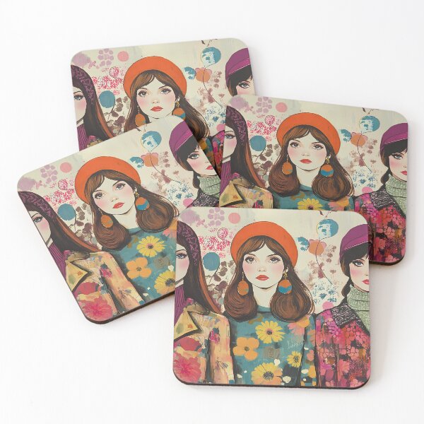 Item preview, Floral Elegance in Bold 70s Style designed and sold by daila70.