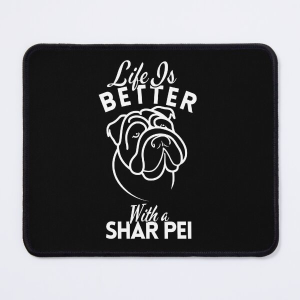 Item preview, Life Is Better With a Shar Pei – Minimalist Wrinkled Companion Dog Design designed and sold by GoodyPaws.