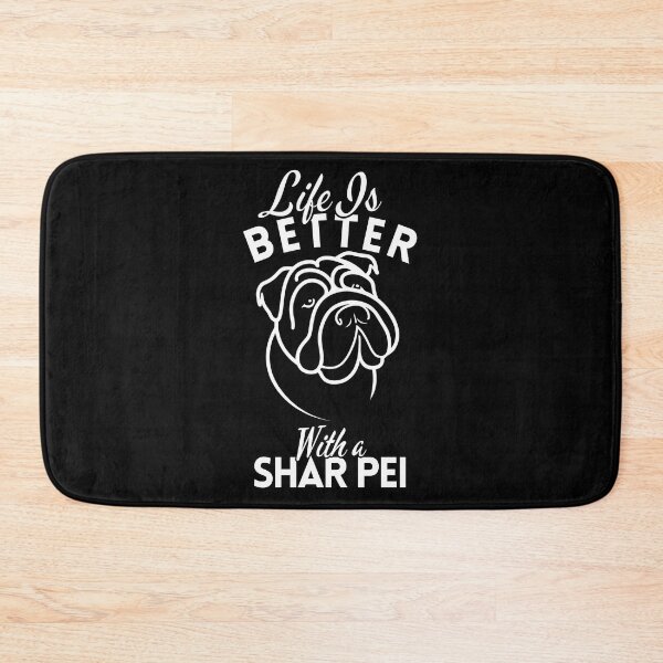 Item preview, Life Is Better With a Shar Pei – Minimalist Wrinkled Companion Dog Design designed and sold by GoodyPaws.