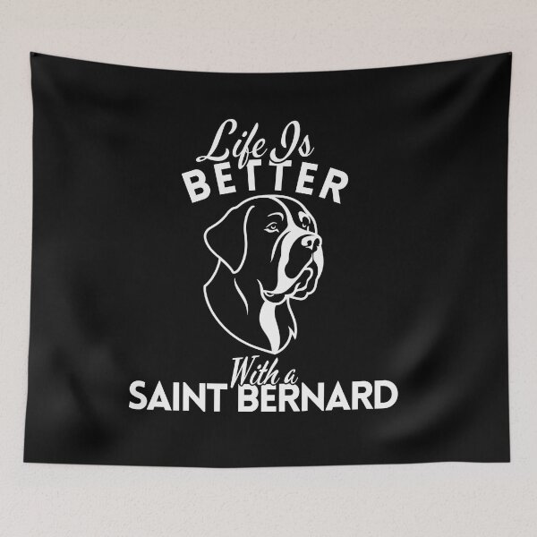 Item preview, Life Is Better With a Saint Bernard – Minimalist Gentle Giant Dog Design designed and sold by GoodyPaws.