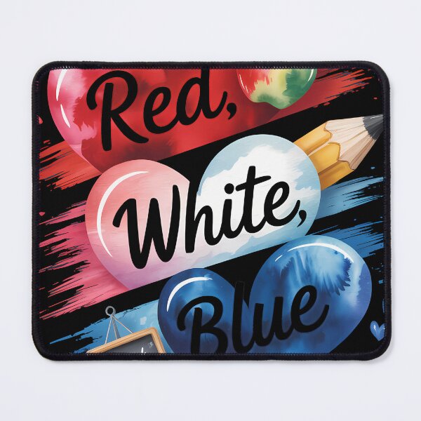 Item preview, Love Red White Blue Heart Teacher Patriotic American Flag designed and sold by someraargelia.