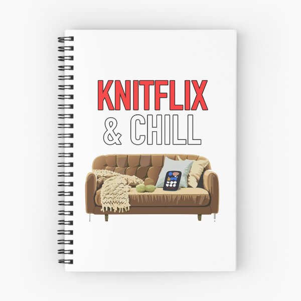 Item preview, Knitflix & Chill – Cozy Knitting Lifestyle Design designed and sold by DrainedUwU.