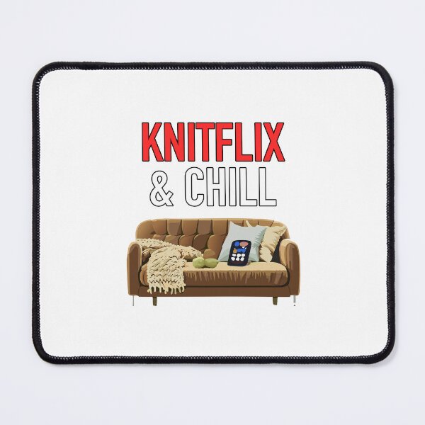 Item preview, Knitflix & Chill – Cozy Knitting Lifestyle Design designed and sold by DrainedUwU.