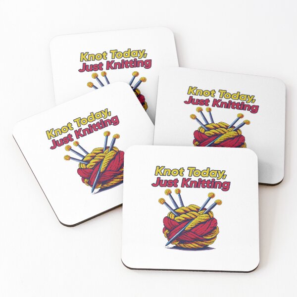 Item preview, Knot Today, Just Knitting – Funny Knitting Humor Design designed and sold by DrainedUwU.