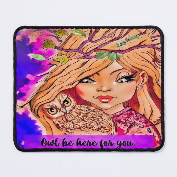 Item preview, Owl Be Here for You Art Print designed and sold by gleefulme.