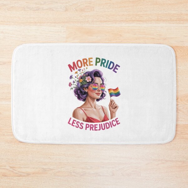 Item preview,  More Pride Less Prejudice: Retro LGBTQ Power Portrait designed and sold by elynne9.