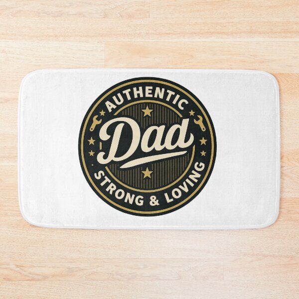 Item preview, Authentic Dad Badge – Strong and Loving Vintage Emblem designed and sold by JenniferCreaArte .