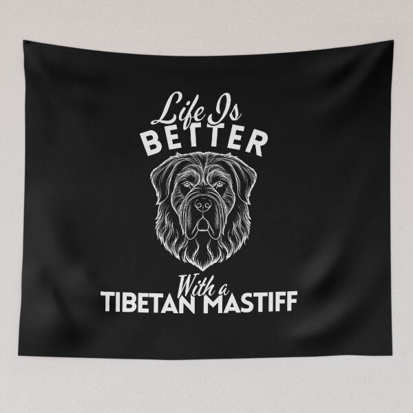 Item preview, Life Is Better With a Tibetan Mastiff – Minimalist Regal Mountain Guardian Design designed and sold by GoodyPaws.