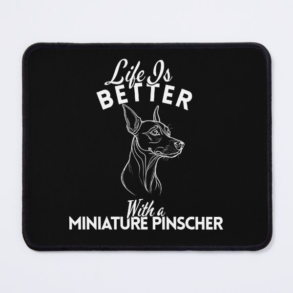 Item preview, Life Is Better With a Miniature Pinscher – Minimalist Bold Tiny Dog Design designed and sold by GoodyPaws.
