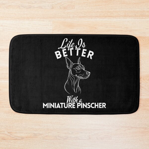 Item preview, Life Is Better With a Miniature Pinscher – Minimalist Bold Tiny Dog Design designed and sold by GoodyPaws.
