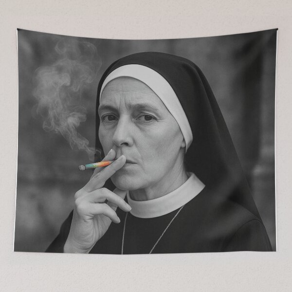 Item preview, Smoking Nun Pride  designed and sold by Ashley Lustful.