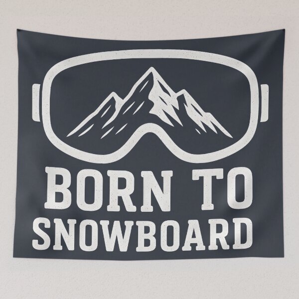 Item preview, Born To Snowboard  designed and sold by HowToCanadian.