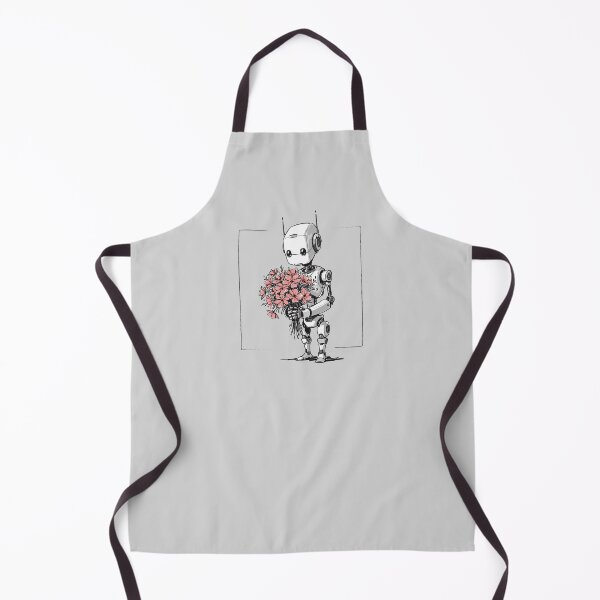 Item preview, Sweet Robot with Flower Bouquet designed and sold by KiwiRider.