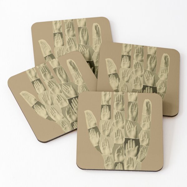 Item preview, Surreal Hand Collage Art – Abstract Multi-Hand Design designed and sold by omerckaca.