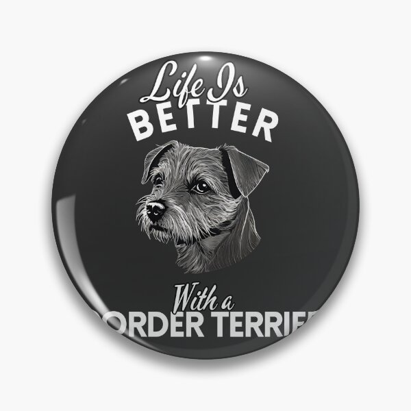 Item preview, Life Is Better With a Border Terrier – Minimalist Energetic Terrier Dog Design designed and sold by GoodyPaws.