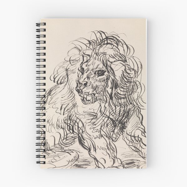 Item preview, A Lion (1886) designed and sold by 19th Century in Color.