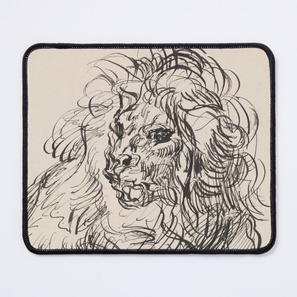 Item preview, A Lion (1886) designed and sold by 19th Century in Color.