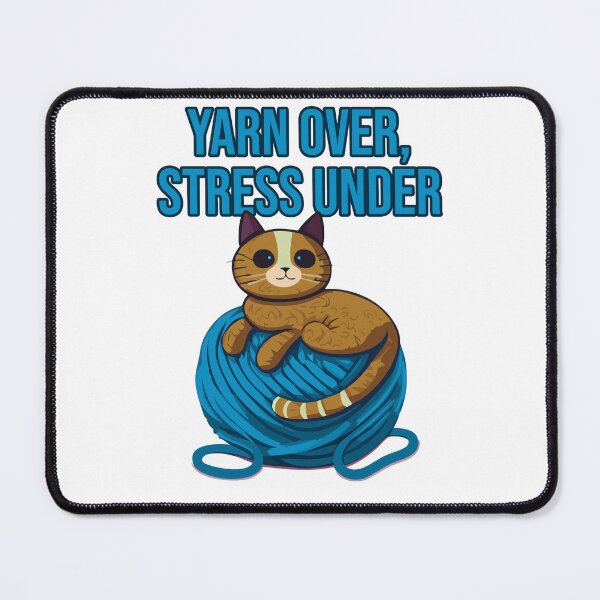 Item preview, Yarn Over, Stress Under – Relaxing Crochet Design designed and sold by DrainedUwU.