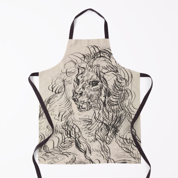 Item preview, A Lion (1886) designed and sold by 19th Century in Color.