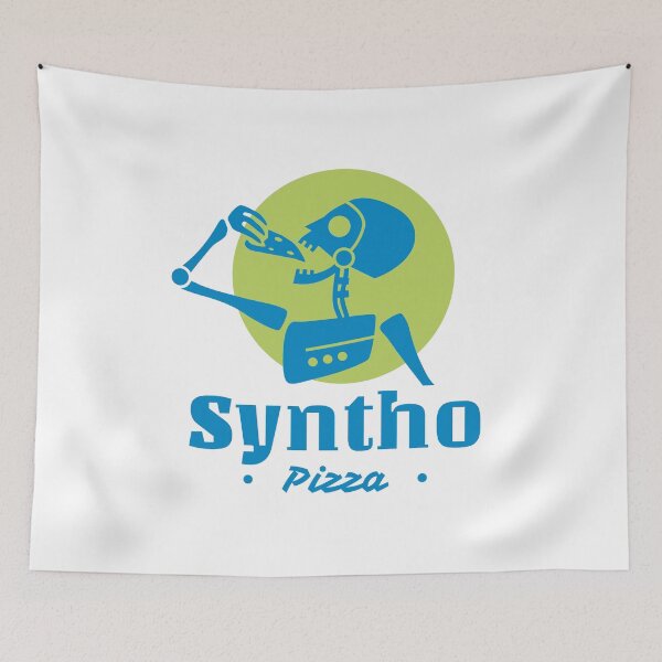 Item preview, Syntho Pizza Logo designed and sold by HrodeBella.