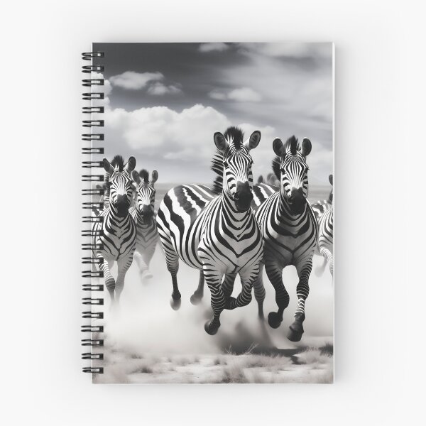 Aperçu de l'œuvre Stripes in Motion: Zebras in Stride créée et vendue par DrawnThreads.