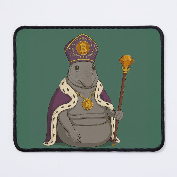Item preview, Crypto King Manatee – Royal Meme NFT Art designed and sold by MarinaBlackArt.