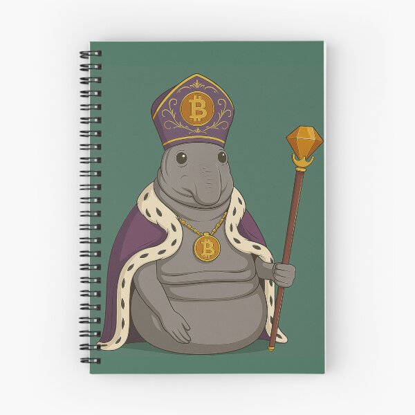 Item preview, Crypto King Manatee – Royal Meme NFT Art designed and sold by MarinaBlackArt.