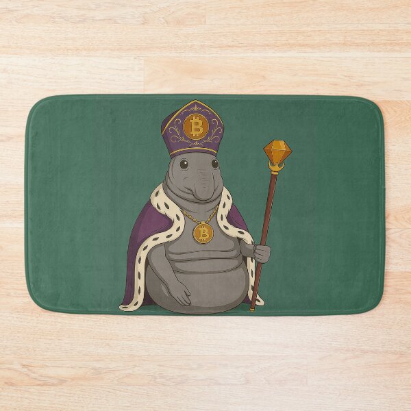 Item preview, Crypto King Manatee – Royal Meme NFT Art designed and sold by MarinaBlackArt.
