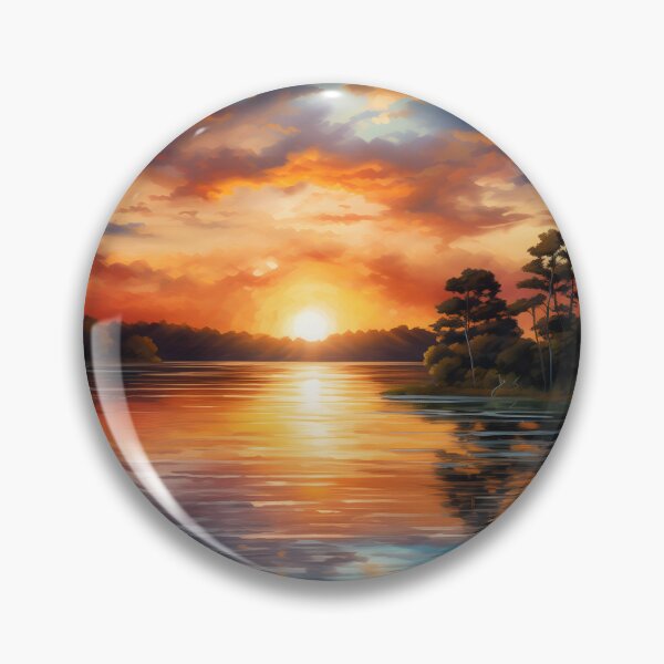 Artikelvorschau, Lake's Serene Canvas entworfen und verkauft von DrawnThreads.