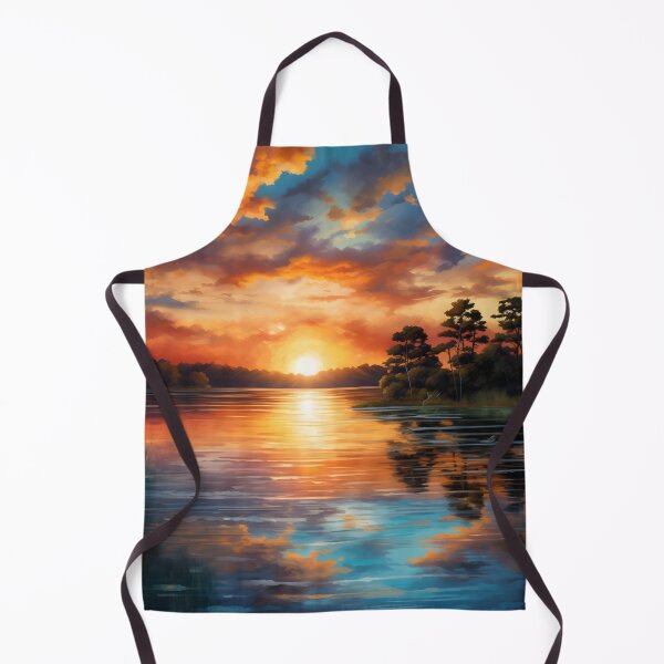 Item preview, Lake's Serene Canvas designed and sold by DrawnThreads.