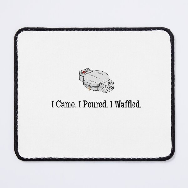 Item preview, "I Came, I Poured, I Waffled" Mug (Hospitality) designed and sold by CringyDesign.