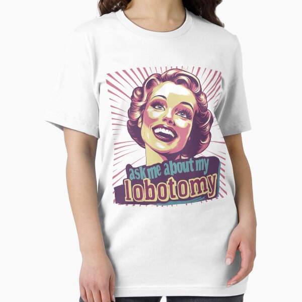 Item preview, Ask me About my Lobotomy | 1950s Vintage Housewife Dark Humor Aesthetic designed and sold by Envision Designs.