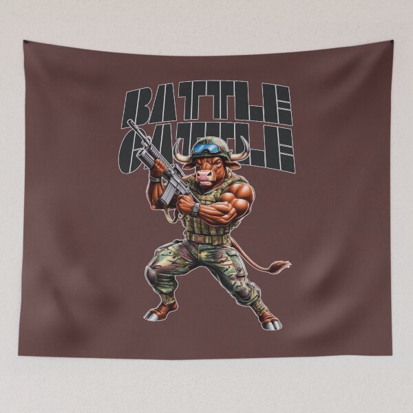 Item preview, Battle Cattle At The Ready designed and sold by Uniquely Yours.