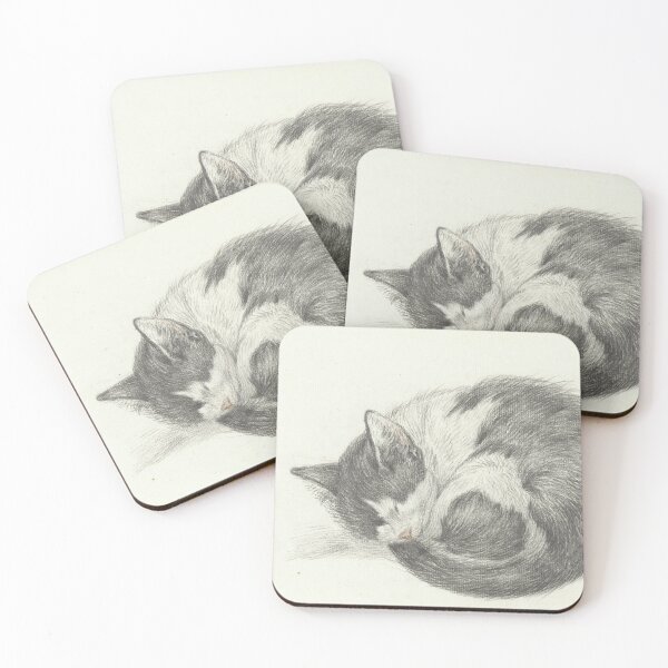 Item preview, Gato durmiendo (1825) designed and sold by 19th Century in Color.