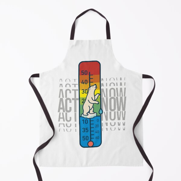Item preview, Climate Emergency Thermometer: Polar Bear on Melting Ice Floe – Science-Backed Awareness Art designed and sold by H Jonas.
