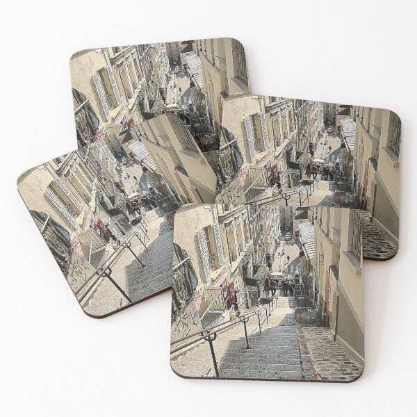 Item preview, On the Streets in Montmartre DOF ( 5 )  The step's in Rue Drevet  designed and sold by Larry Davis.