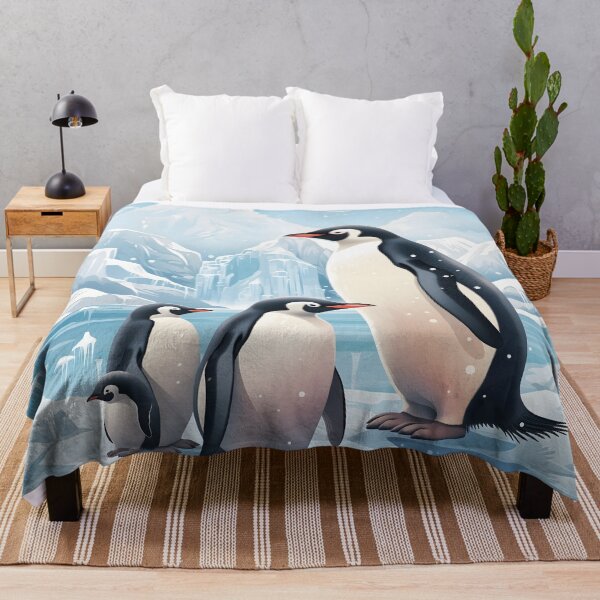 Item preview, Arctic Harmony: A Playful Penguin Pantomime designed and sold by DrawnThreads.