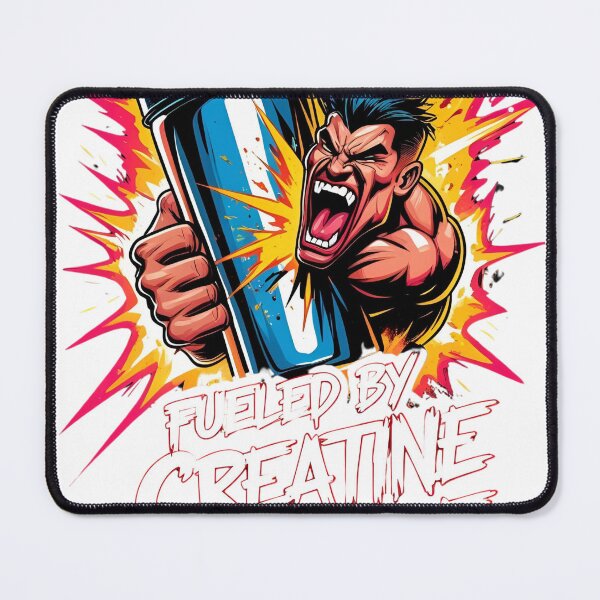 Item preview, Fueled by Creatine & Rage – Angry Gym Beast Tee designed and sold by Jbl Jaouad.
