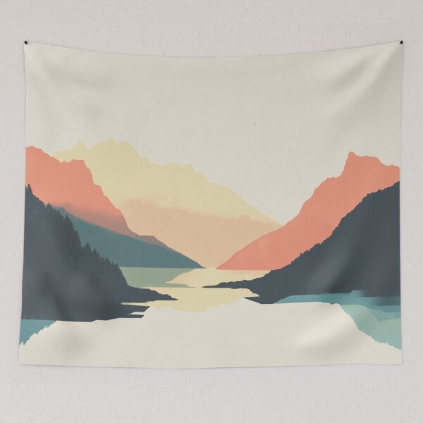 Aperçu de l'œuvre Soft mountain and valley créée et vendue par Elite Print Studio.