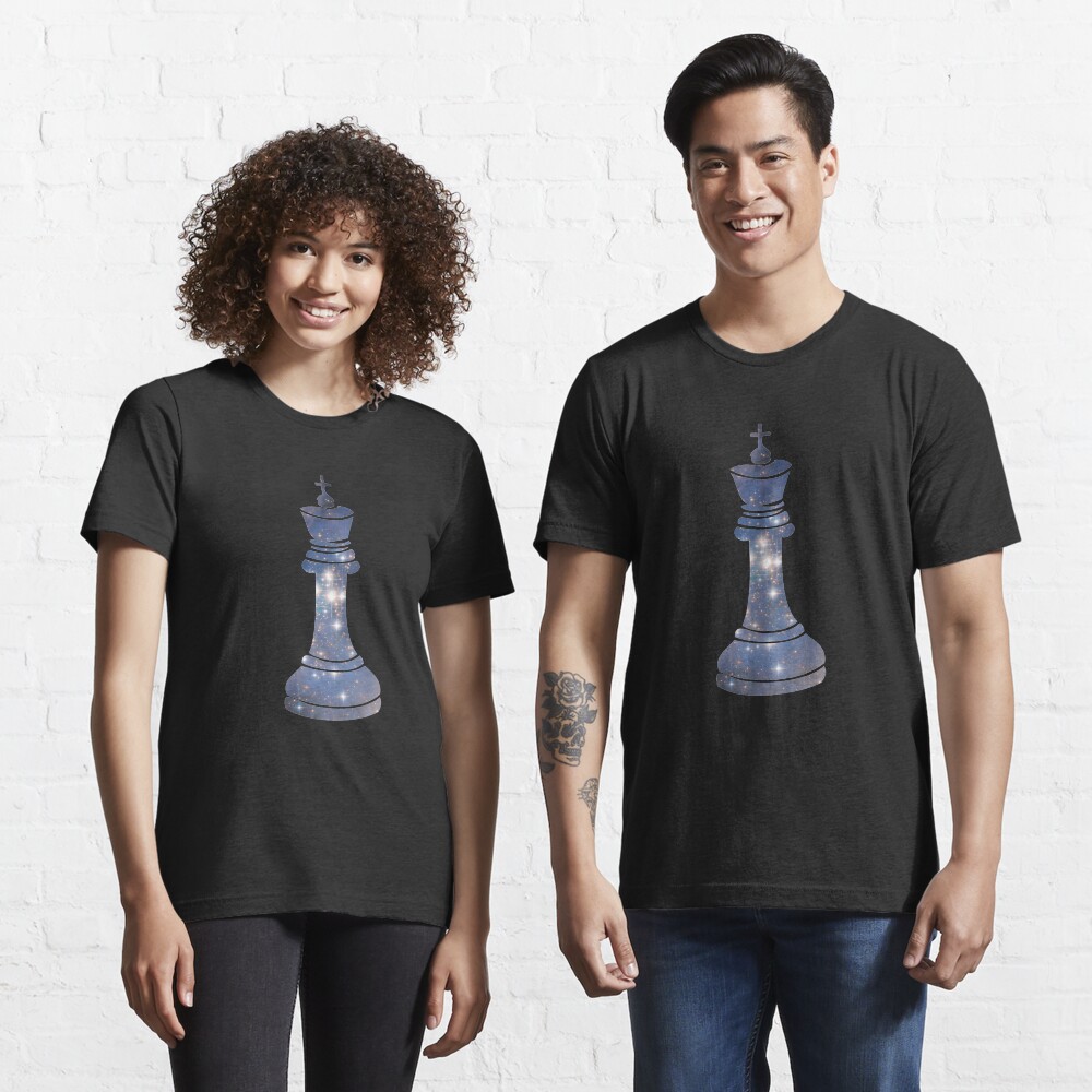 King Chess Piece Starry Night Galaxy - Cool Chess Club Gift Essential T-Shirt